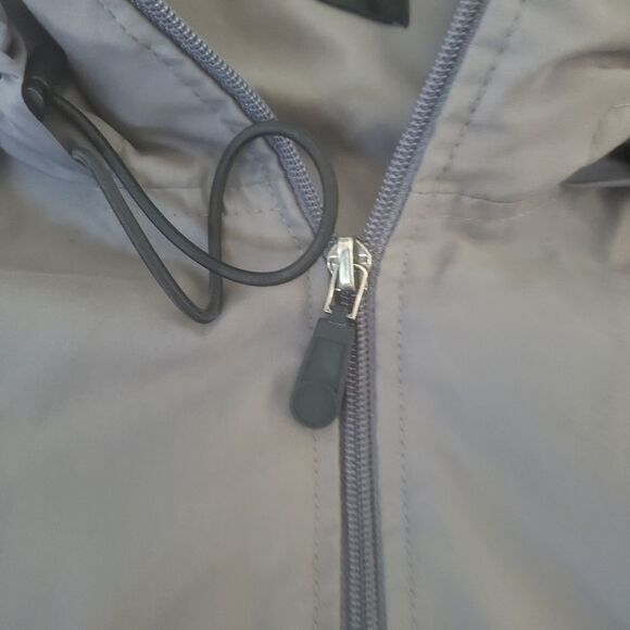 Ashford Sport Gray Long Sleeve Hooded Windbreaker Full Zip Jacket Mens Size XL - Picture 5 of 14